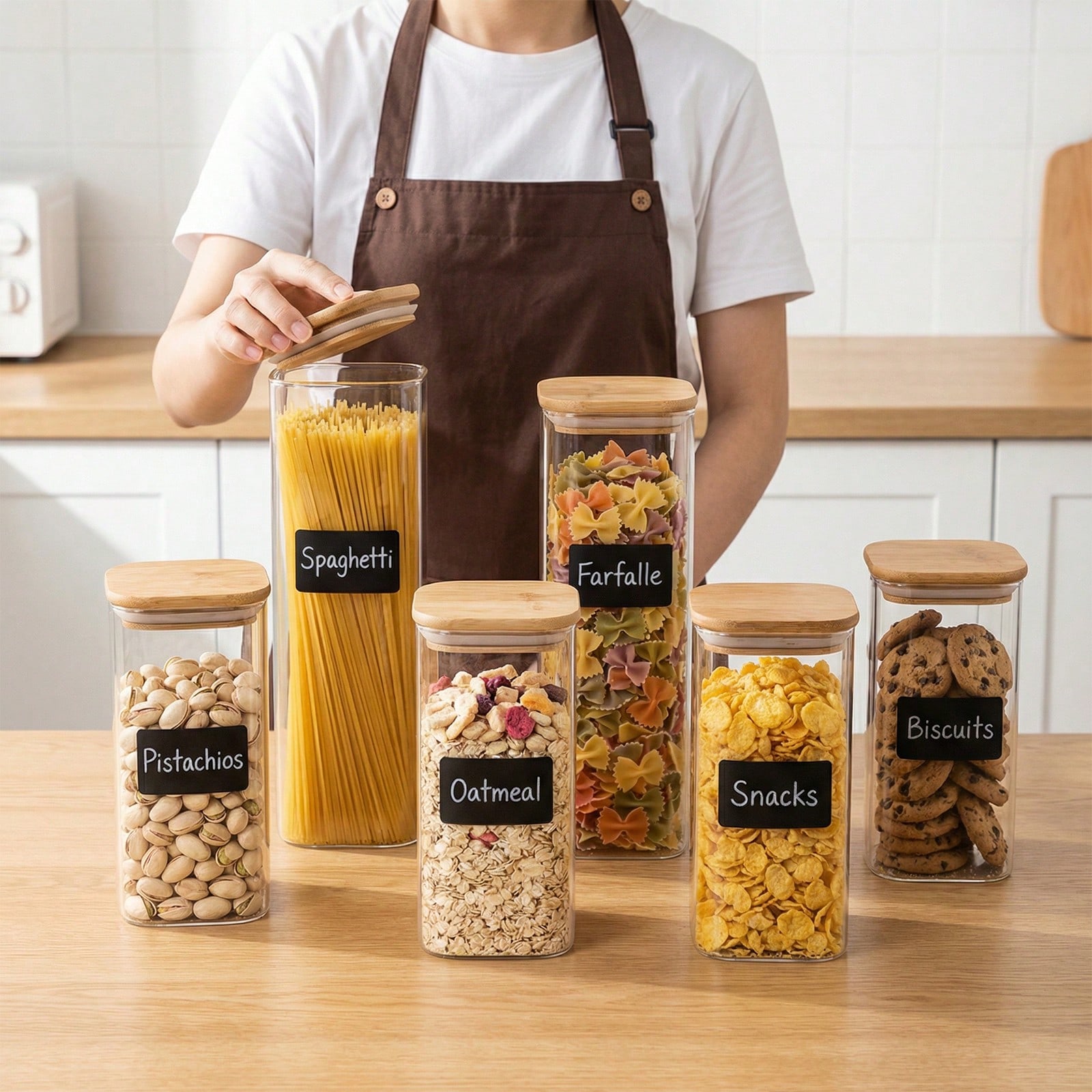 Food Storage Organization - 6/12pcs Glass Food Storage Containers With