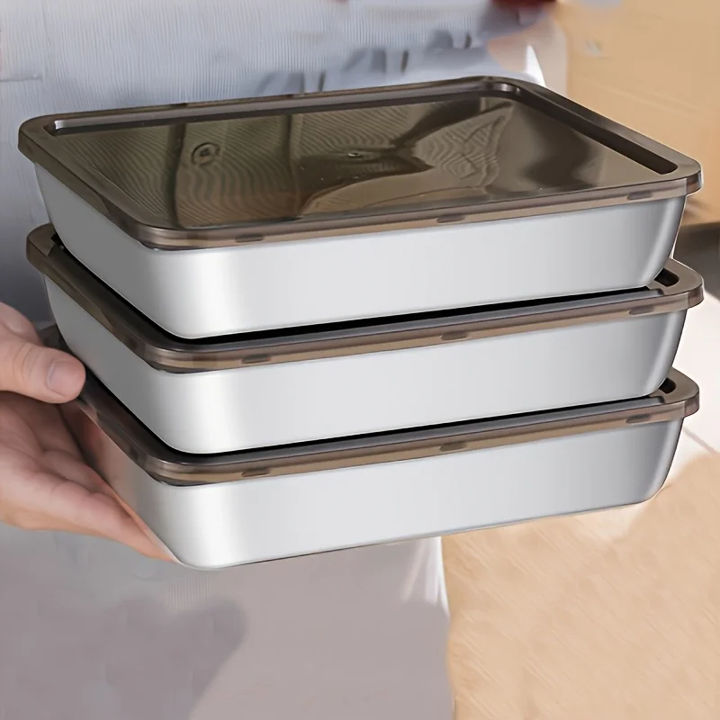 Food Storage In Stainless Steel - 5pcs Stainless Steel Food Storage Set