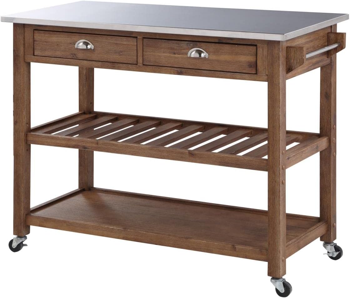 Food Storage On Wheels - Rolling Kitchen Island Cart On Wheels,