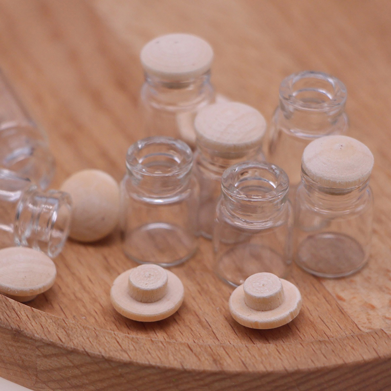 Food Storage Jars - 4Pcs 1:12 Dollhouse Miniature Glass Jars