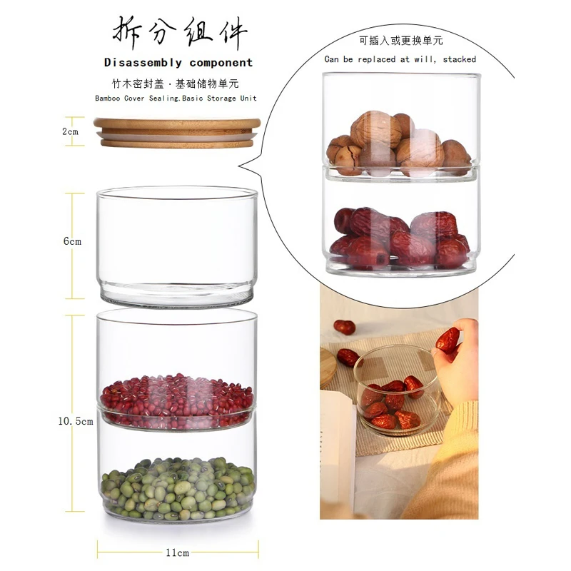 New1200 Ml 3-layer Glass Can K - Food Storage Lidl 评论和价格