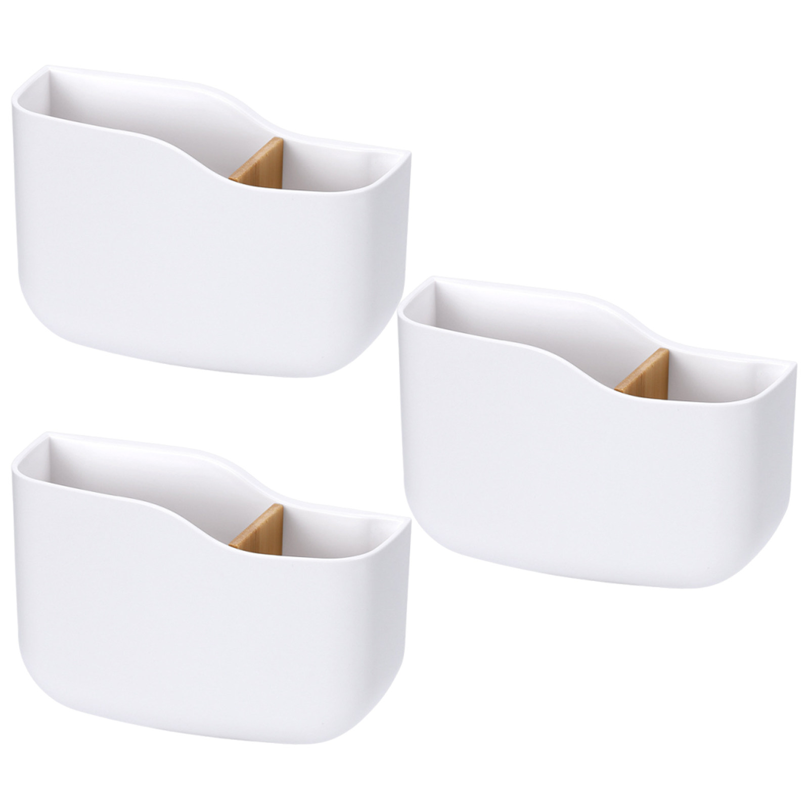 3Pcs Remote Control Holder Wal - Food Storage Plastic Boxes 评论和价格