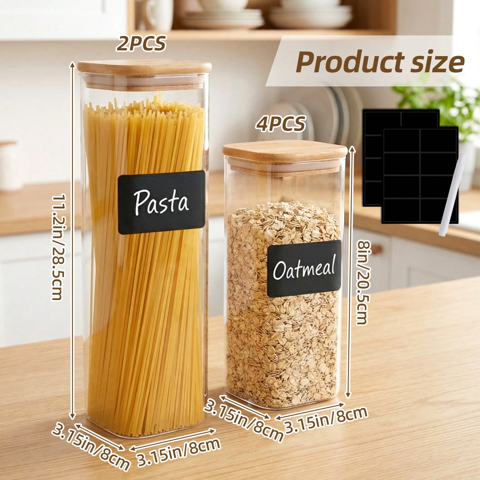 6/12pcs Glass Food Storage Con - Food Storage Organization 评论和价格