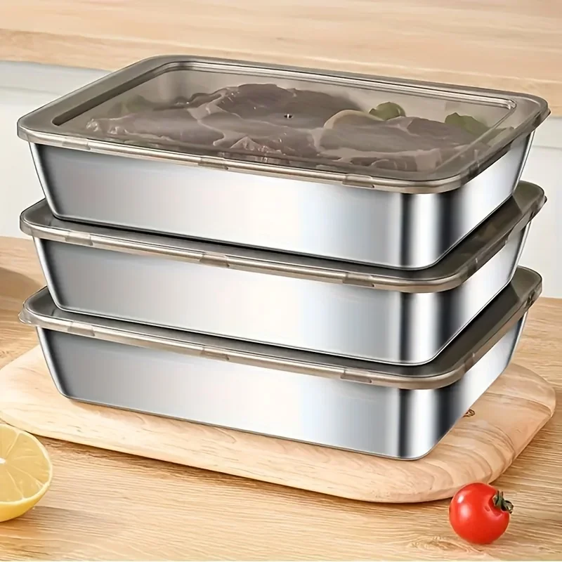 5pcs Stainless Steel Food Stor - Food Storage In Stainless Steel 评论和价格