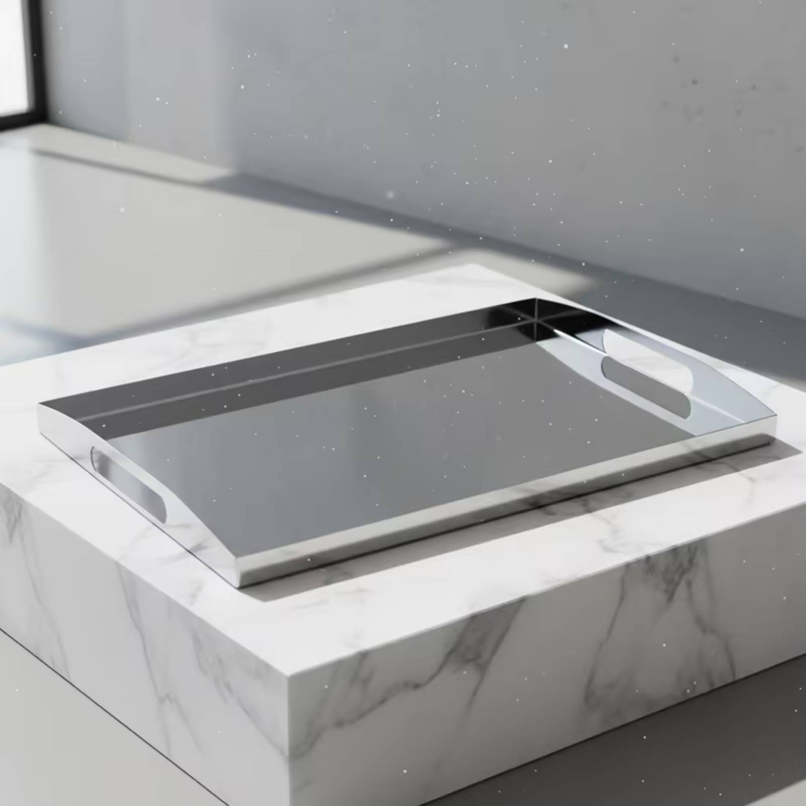Stainless Steel Tray Mirrored  - Food Storage In Stainless Steel 评论和价格