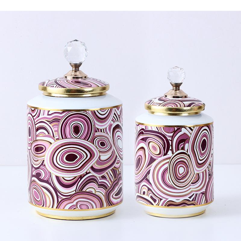 Purple Circle Painted Ceramic  - Food Storage Lidl 评论和价格