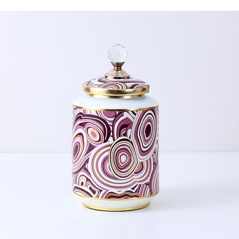 Purple Circle Painted Ceramic  - Food Storage Lidl 评论和价格