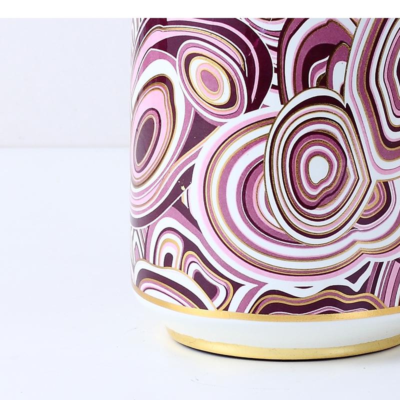 Purple Circle Painted Ceramic  - Food Storage Lidl 评论和价格