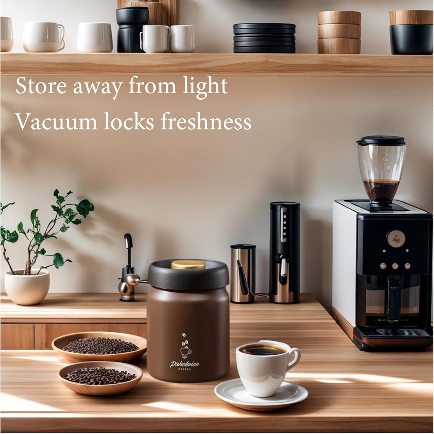 Vacuum Coffee Bean Storage Con - Food Storage Vacuum Containers 评论和价格