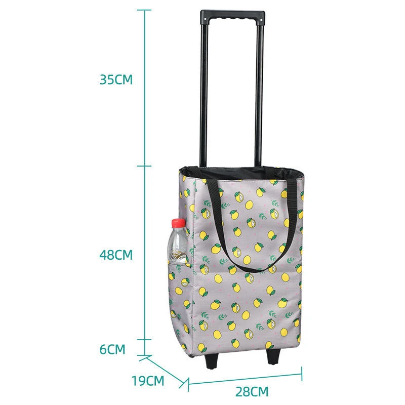 Folding Shopping Bag Women's B - Food Storage On Wheels 评论和价格