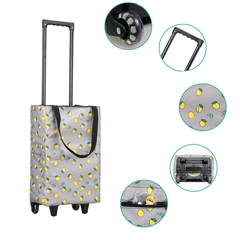 Folding Shopping Bag Women's B - Food Storage On Wheels 评论和价格