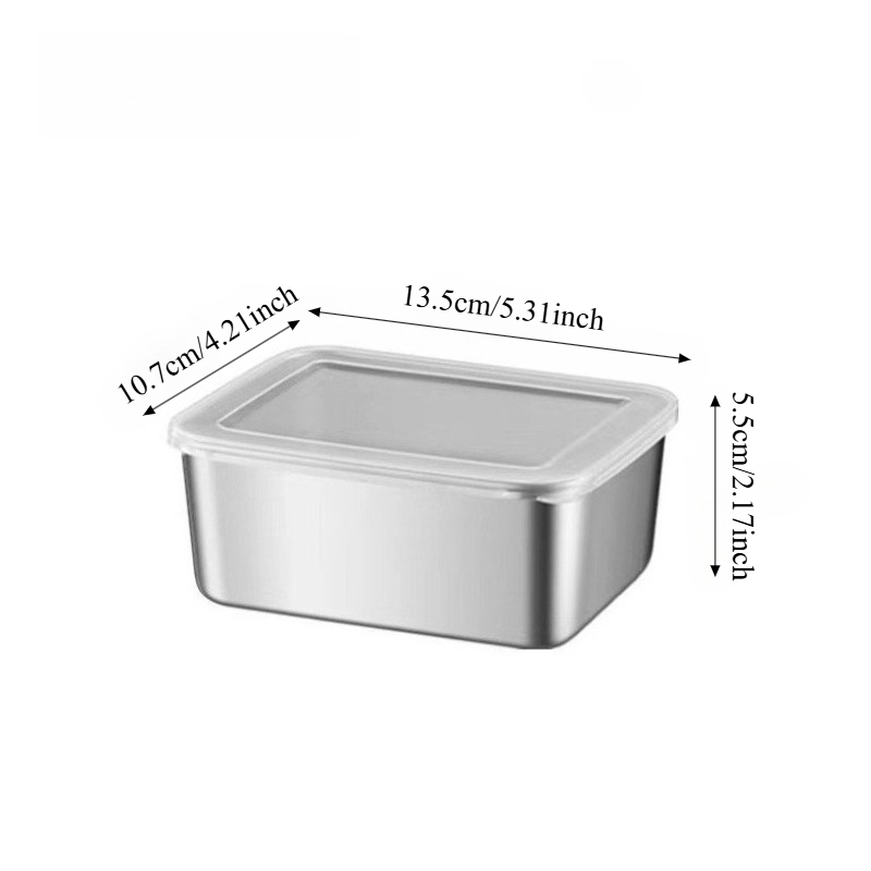 3/6Pcs Stainless Steel Rectang - Food Storage In Stainless Steel 评论和价格