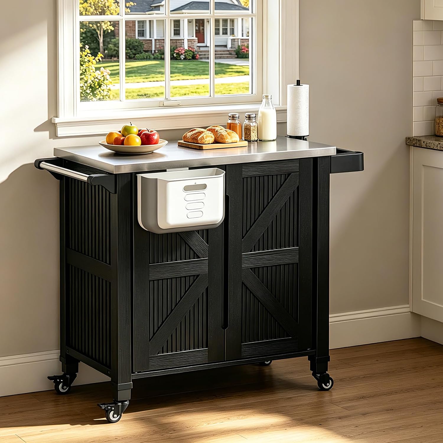 Outdoor Grill Cart With Storag - Food Storage On Wheels 评论和价格