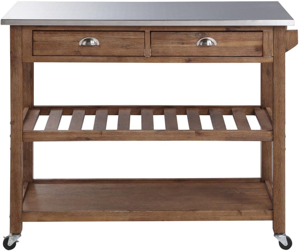Rolling Kitchen Island Cart On - Food Storage On Wheels 评论和价格