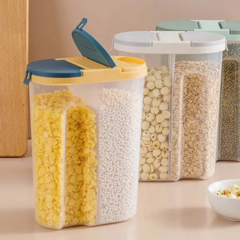 M/L Double Grid Cereals Jar Pl - Food Storage Lidl 评论和价格