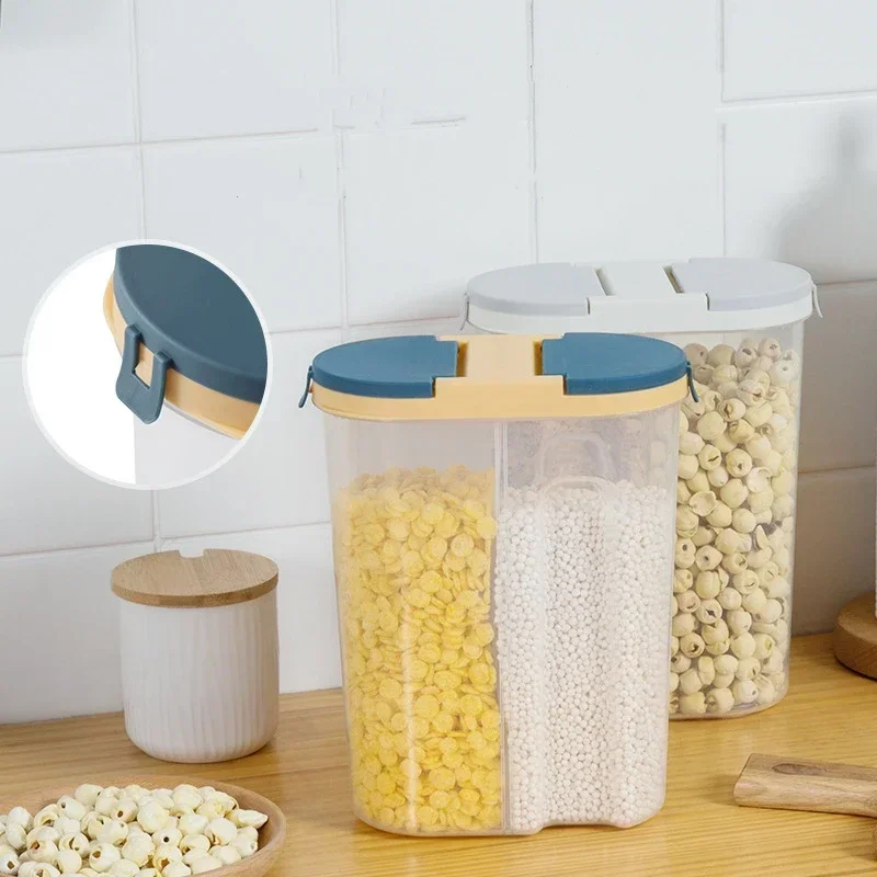 M/L Double Grid Cereals Jar Pl - Food Storage Lidl 评论和价格