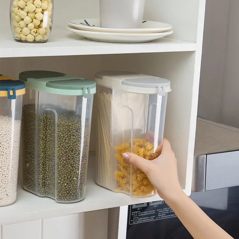 M/L Double Grid Cereals Jar Pl - Food Storage Lidl 评论和价格