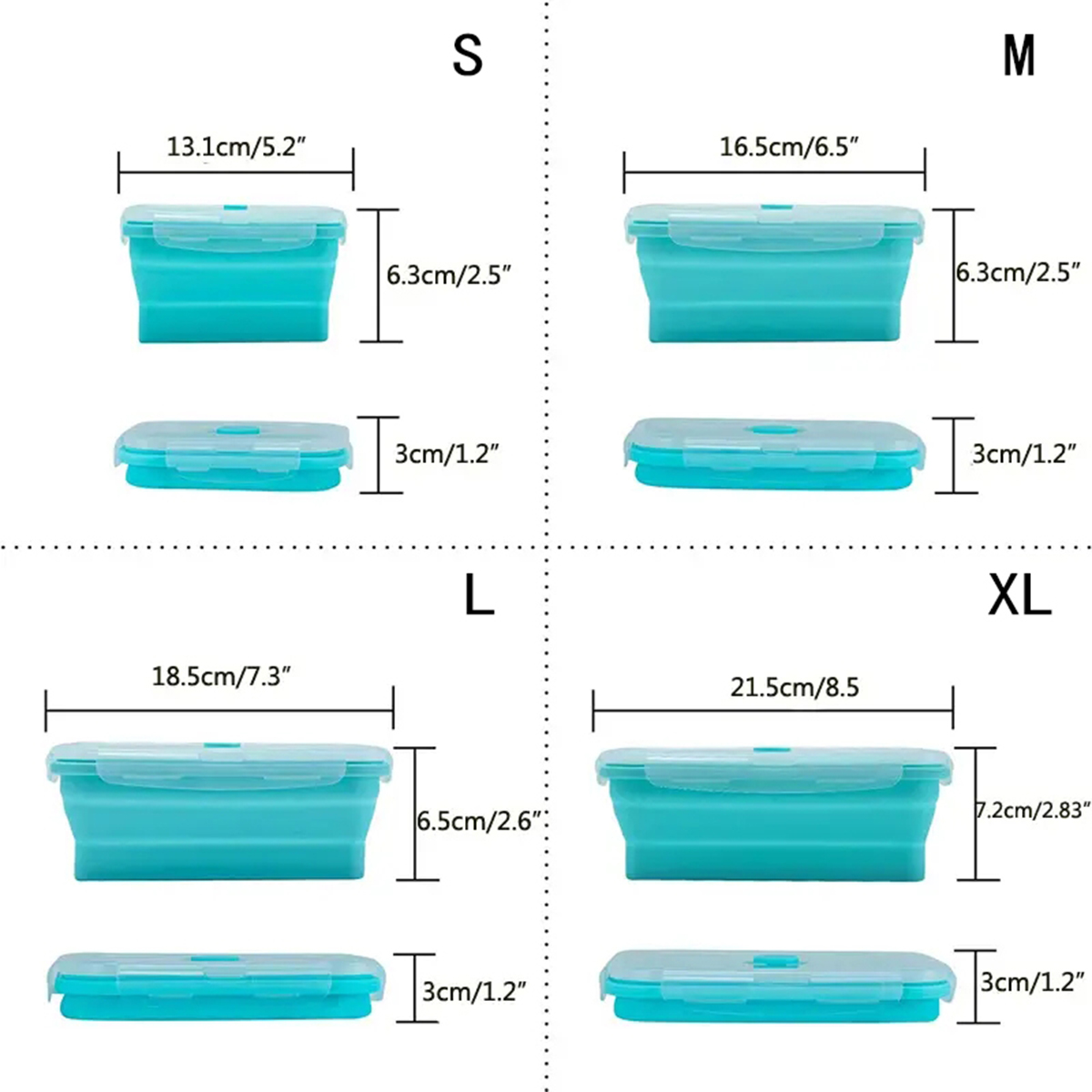 Collapsible Silicone Food Stor - Food Storage Silicone 评论和价格
