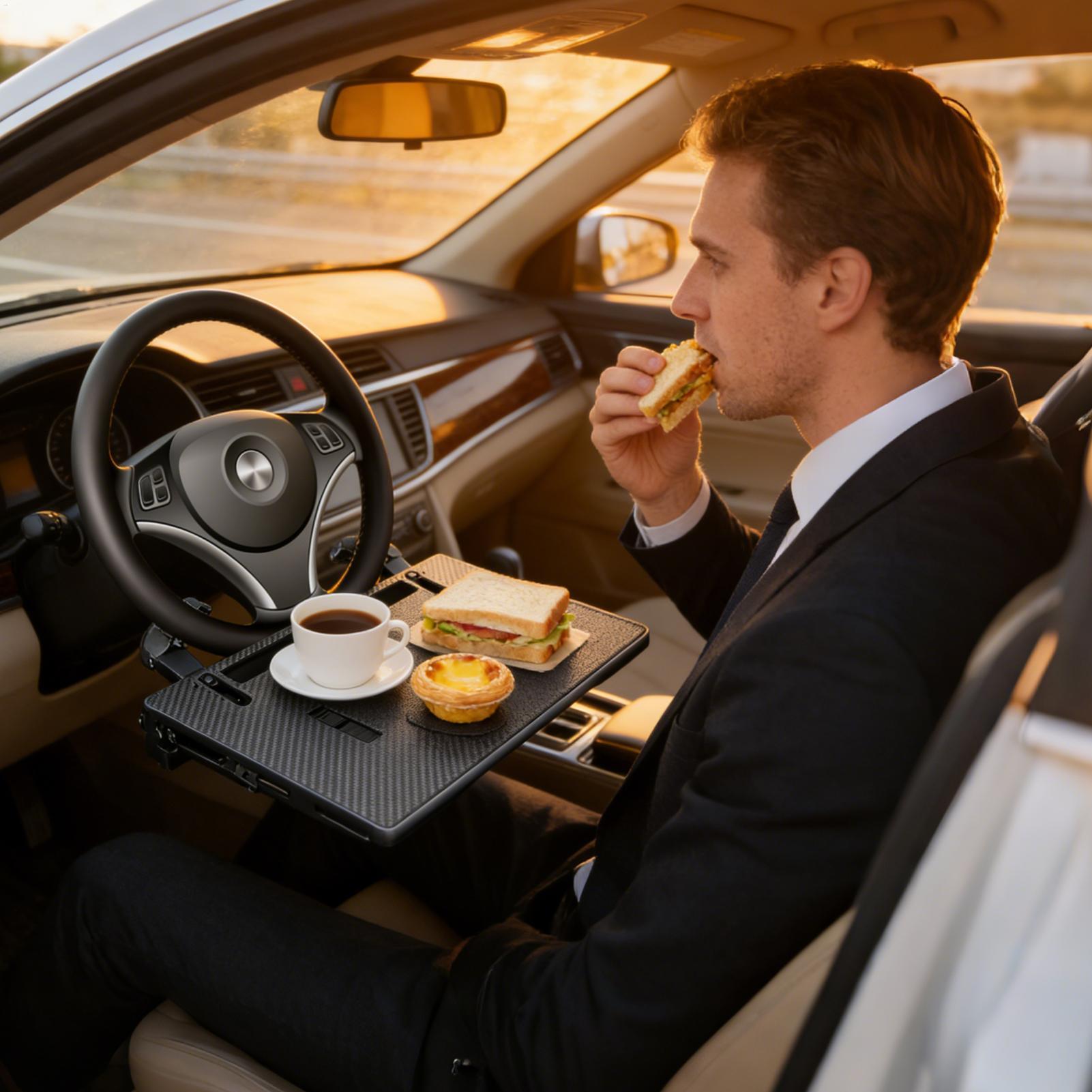 Steering Wheel Tray Table Mult - Food Storage On Wheels 评论和价格