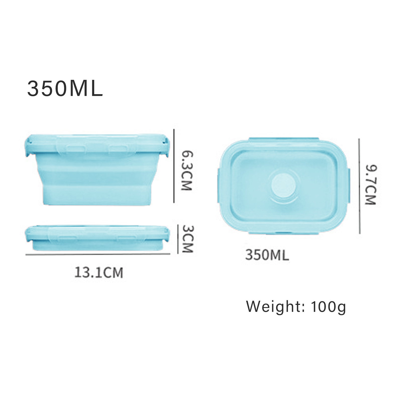 Silicone Lunch Box Food Grade  - Food Storage Silicone 评论和价格