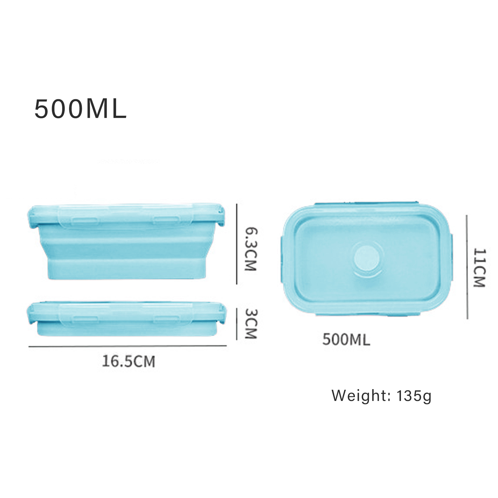 Silicone Lunch Box Food Grade  - Food Storage Silicone 评论和价格