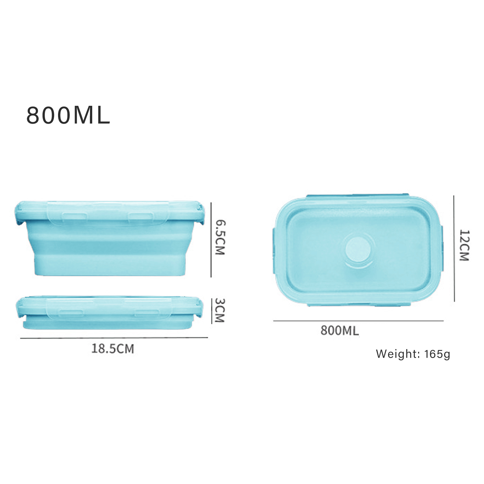 Silicone Lunch Box Food Grade  - Food Storage Silicone 评论和价格
