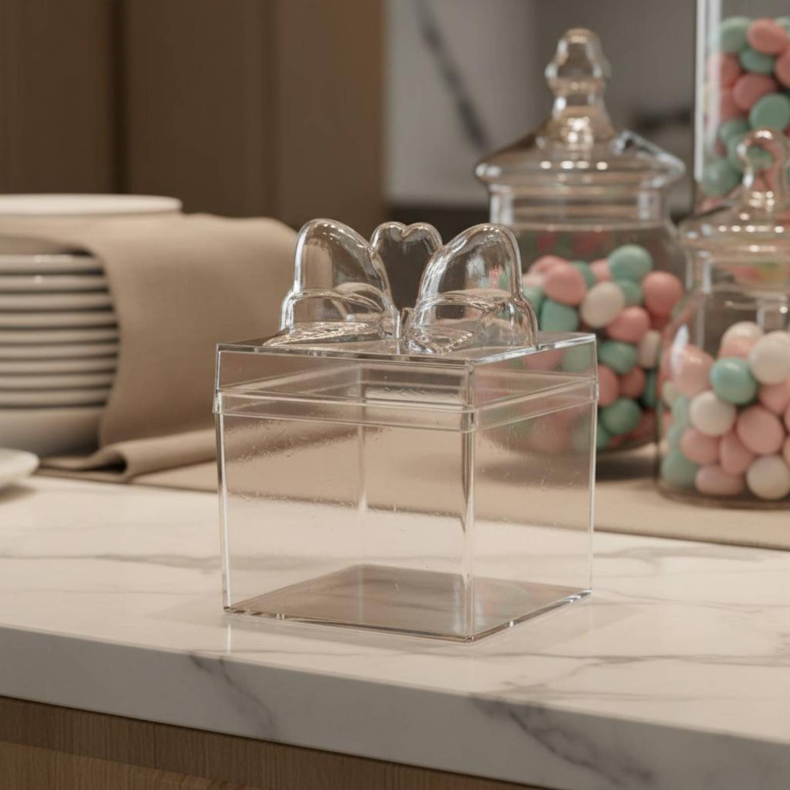 Clear Plastic Candy Box with R - Food Storage Plastic Boxes 评论和价格