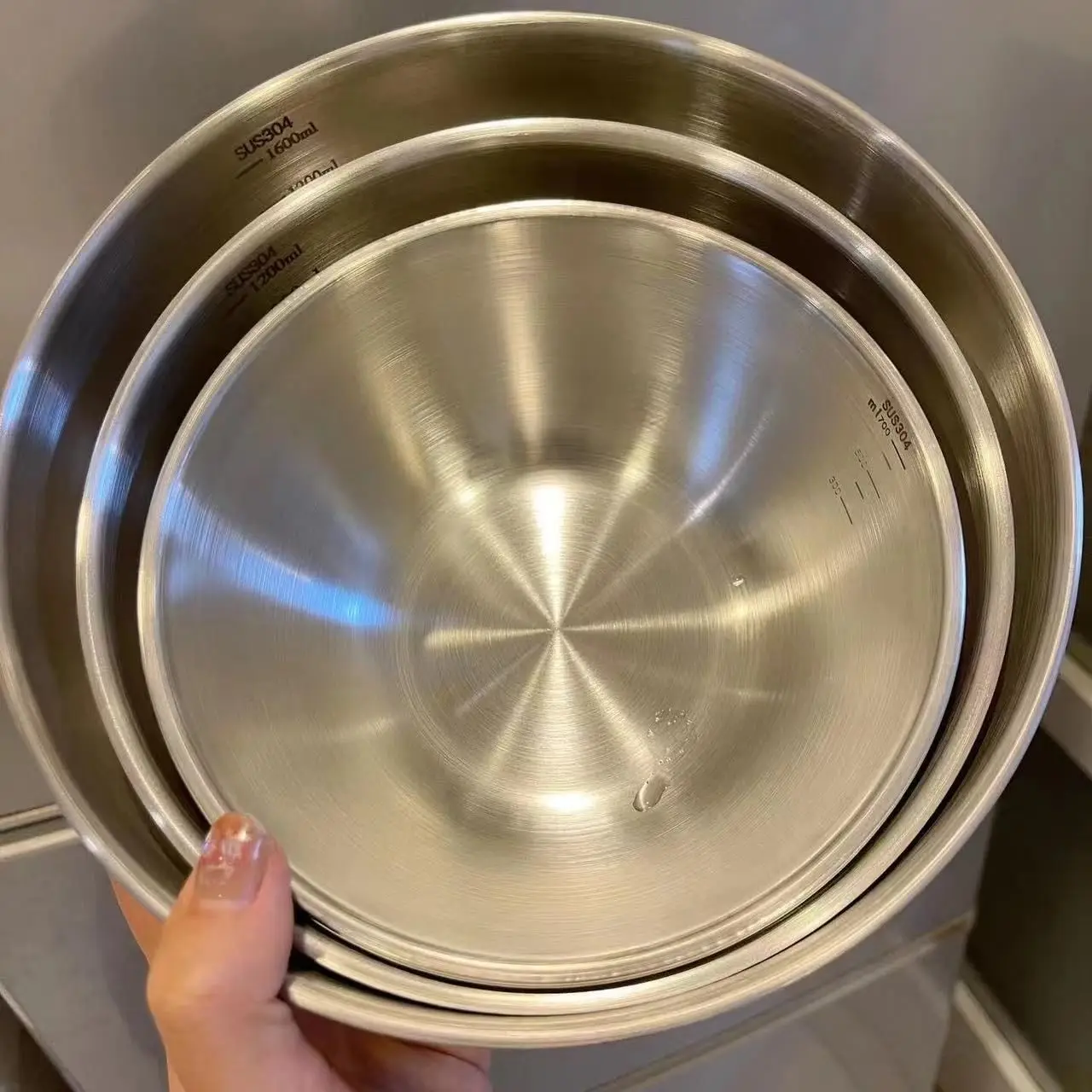 1-3 Stainless Steel Bowl Set W - Food Storage In Stainless Steel 评论和价格