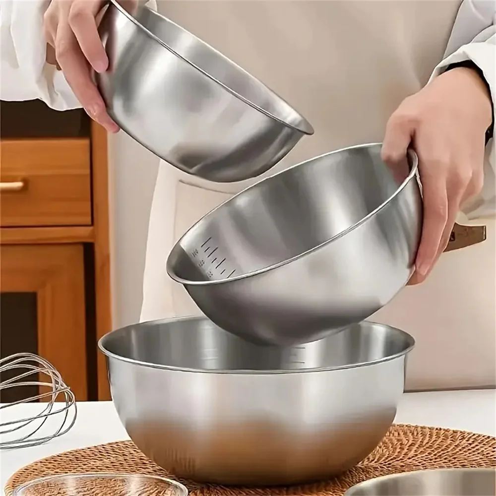 1-3 Stainless Steel Bowl Set W - Food Storage In Stainless Steel 评论和价格