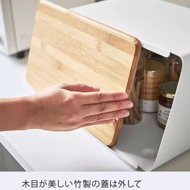 Bamboo Bread Box for Kitchen S - Food Storage Organization 评论和价格