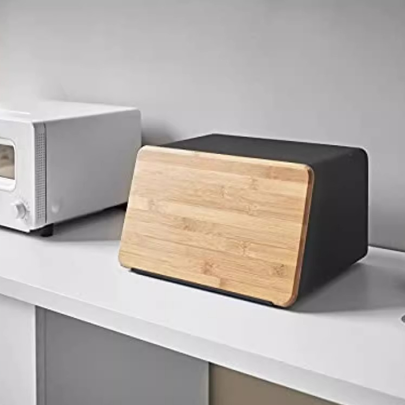 Bamboo Bread Box for Kitchen S - Food Storage Organization 评论和价格