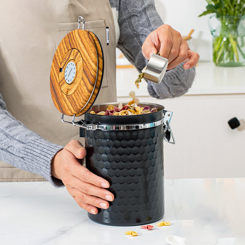 Kitchen Stainless Steel Coffee - Food Storage In Stainless Steel 评论和价格