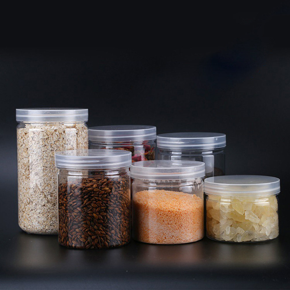 10Pcs Clear High-Grade Plastic - Food Storage Jars 评论和价格