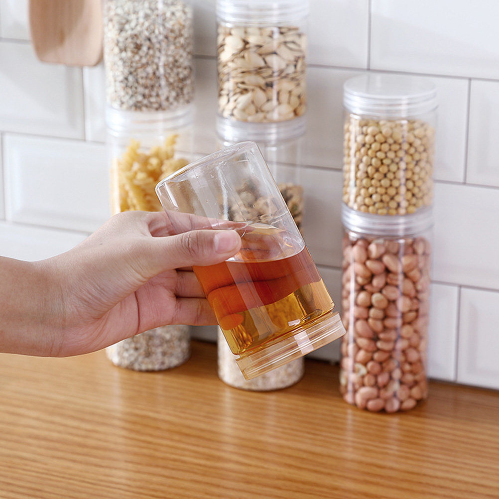 10Pcs Clear High-Grade Plastic - Food Storage Jars 评论和价格