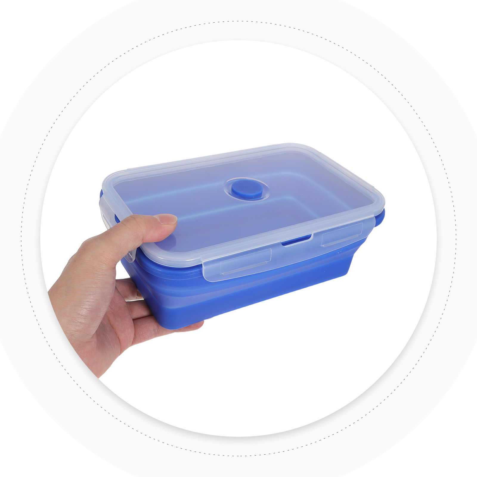 4Pcs Foldable Silicone Lunch B - Food Storage Silicone 评论和价格