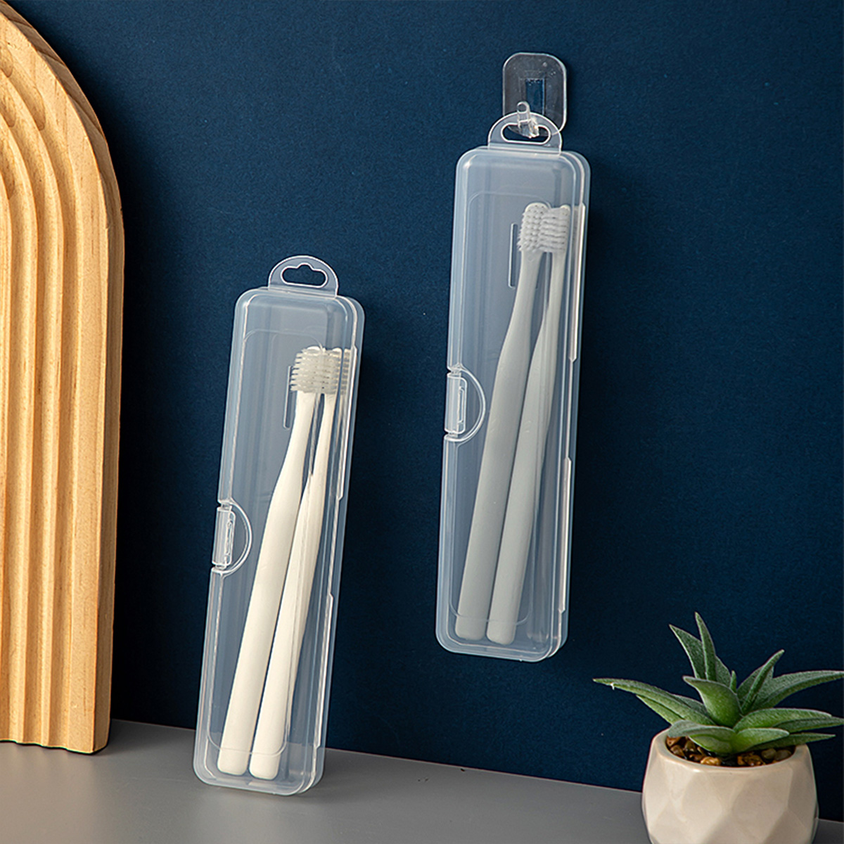 WORTHBUY Toothbrush Box Transp - Food Storage Organization 评论和价格
