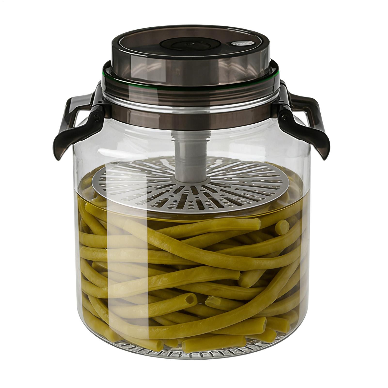 Pickle Jars with Lids 5L Round - Food Storage Lidl 评论和价格