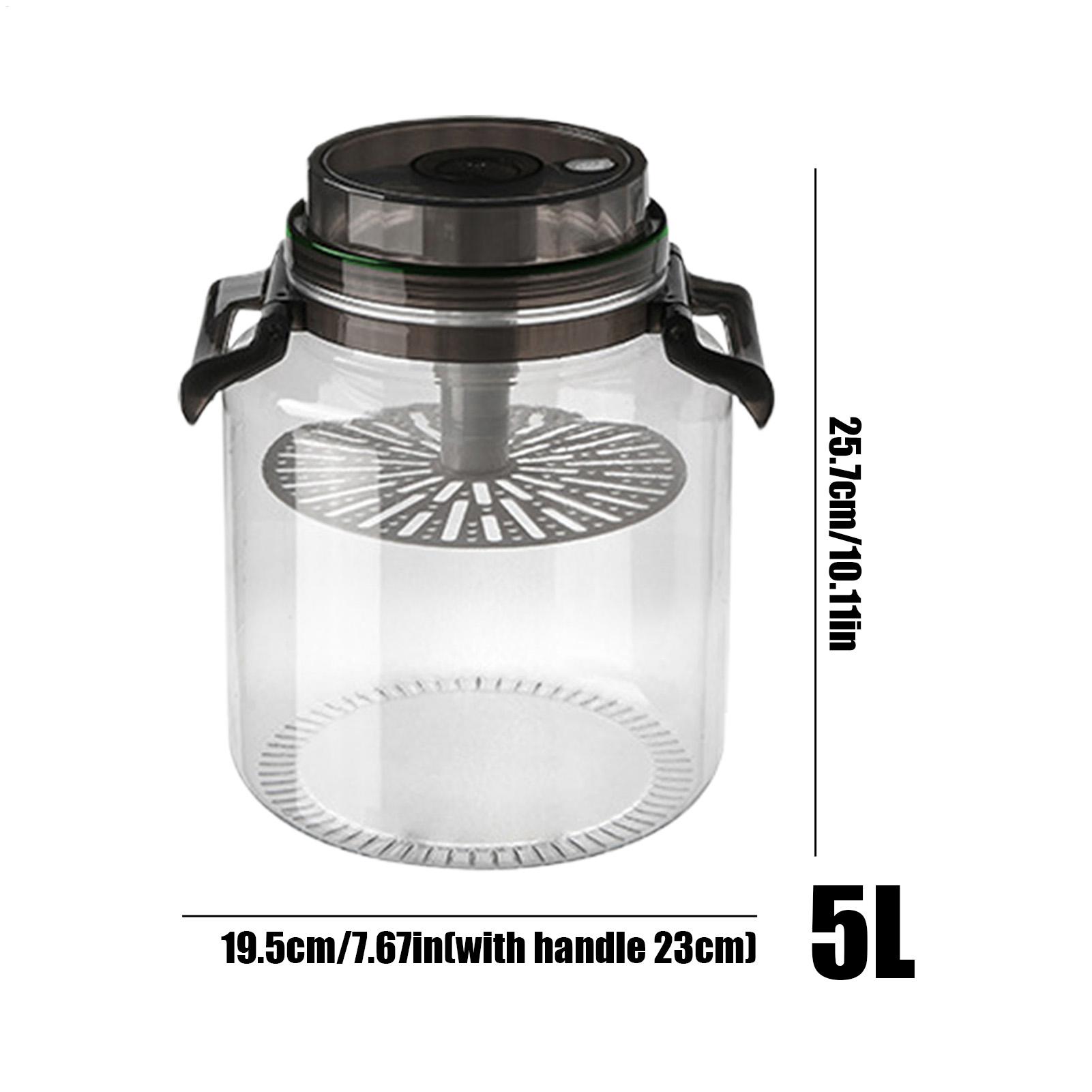 Pickle Jars with Lids 5L Round - Food Storage Lidl 评论和价格