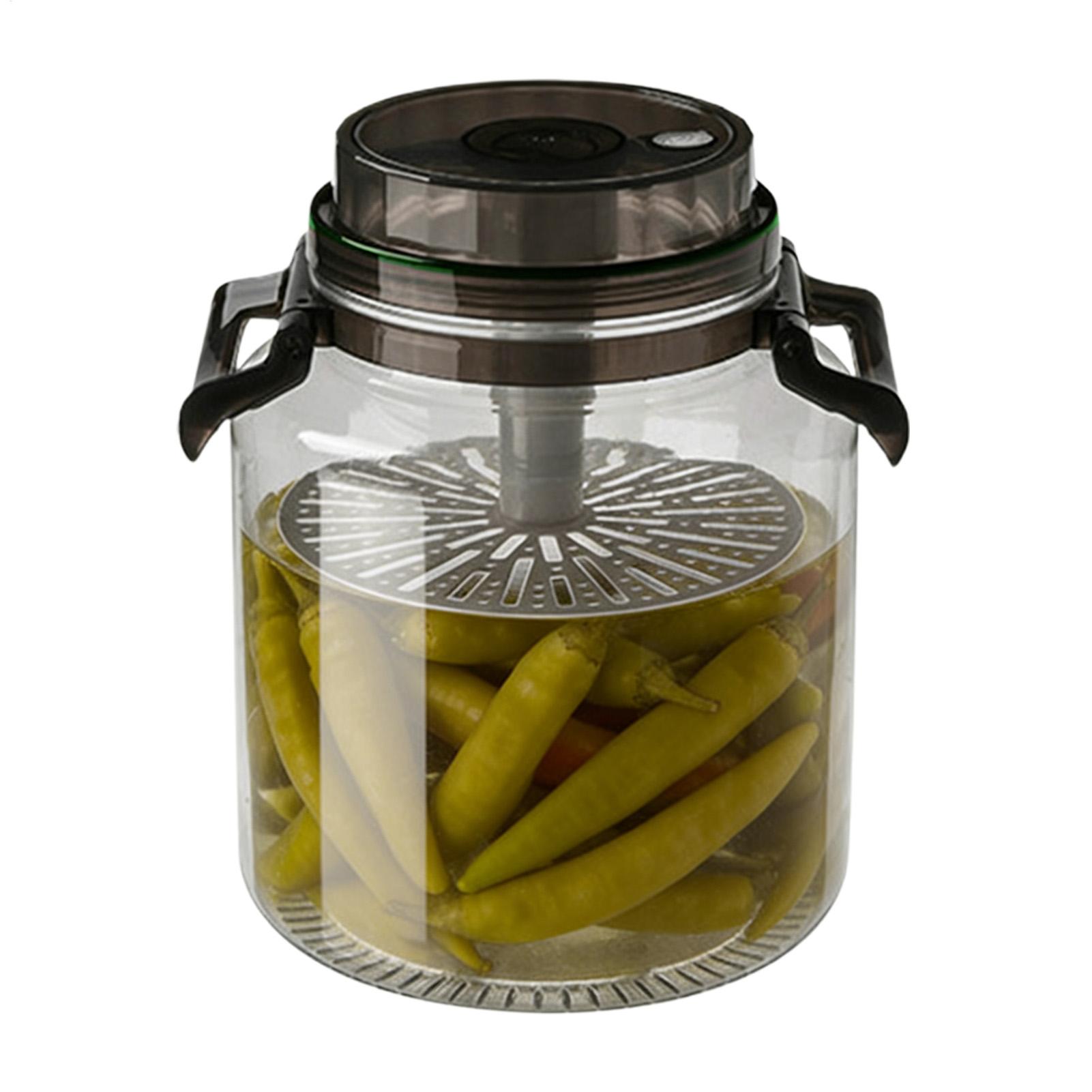Pickle Jars with Lids 5L Round - Food Storage Lidl 评论和价格