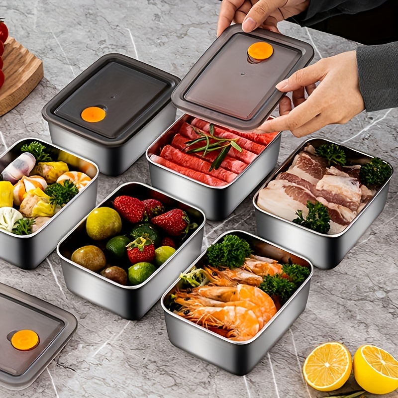 4pc Stainless Steel Food Stora - Food Storage Organization 评论和价格