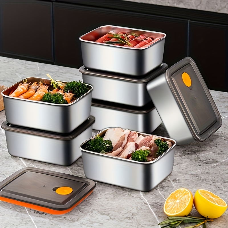 4pc Stainless Steel Food Stora - Food Storage Organization 评论和价格