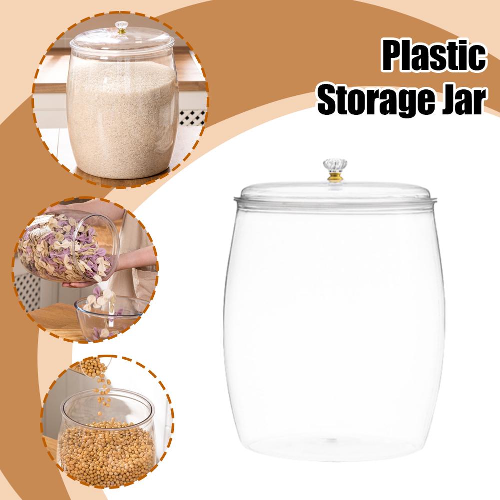 Large Transparent Plastic Seal - Food Storage Jars 评论和价格