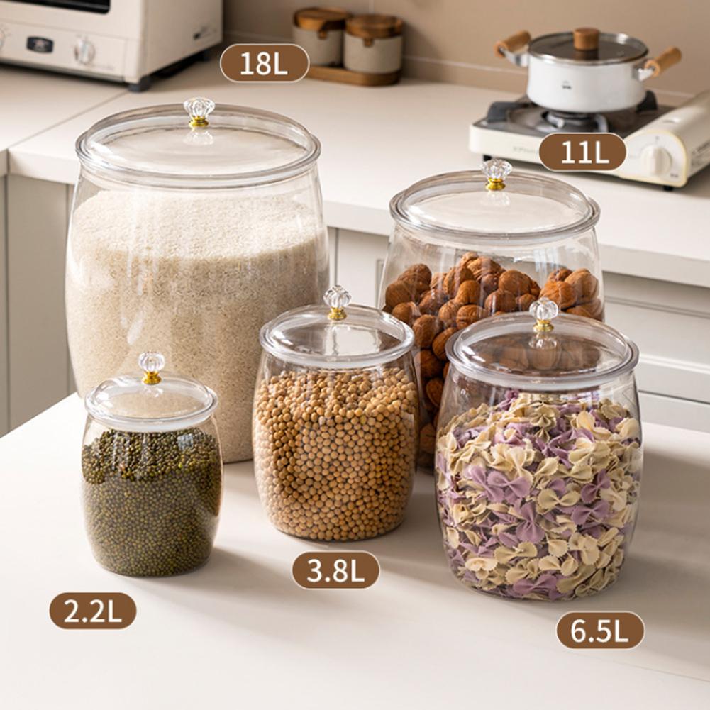 Large Transparent Plastic Seal - Food Storage Jars 评论和价格
