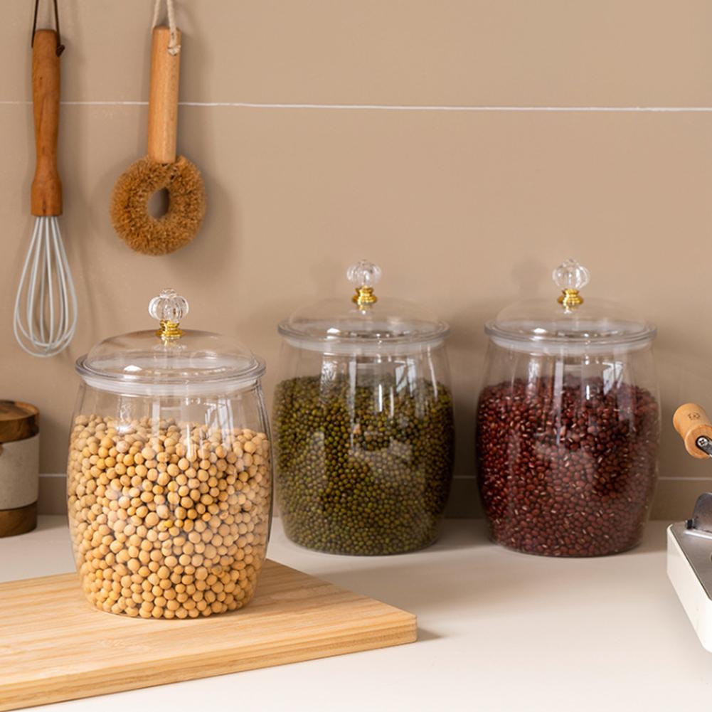 Large Transparent Plastic Seal - Food Storage Jars 评论和价格