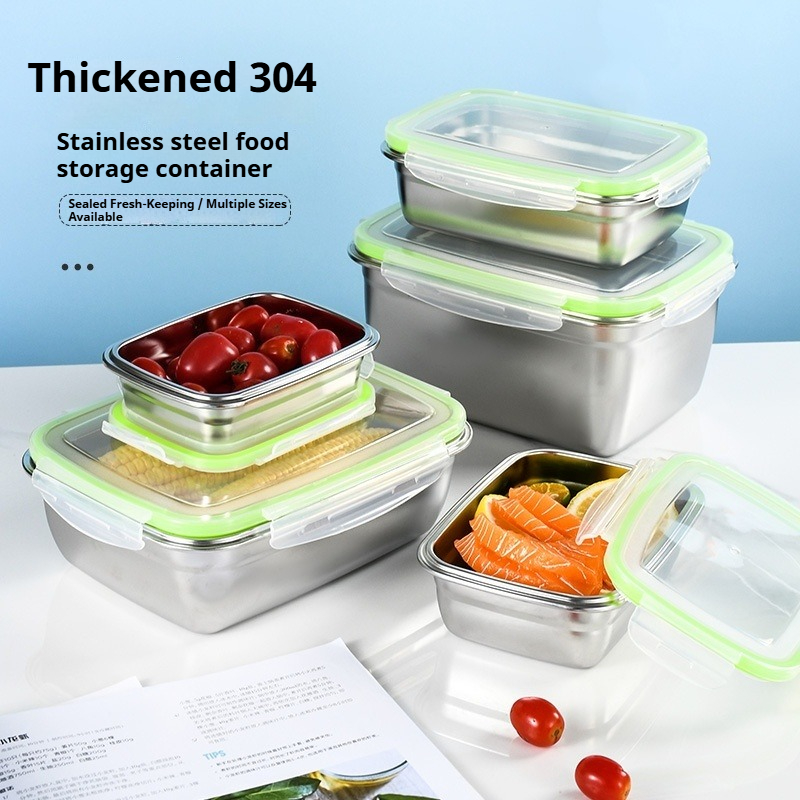 304 Stainless Steel Lunch Box  - Food Storage In Stainless Steel 评论和价格
