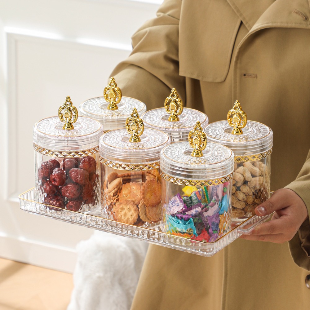 Acrylic Storage Jars Set with  - Food Storage Lidl 评论和价格