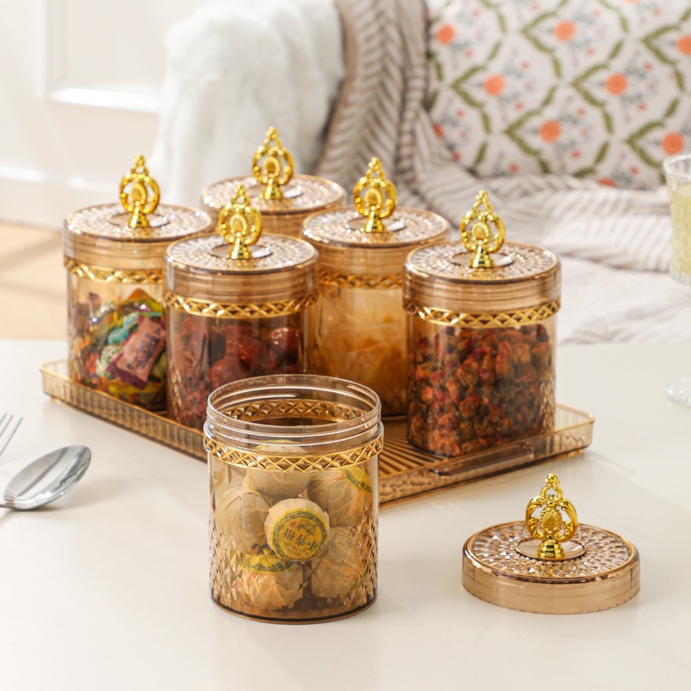 Acrylic Storage Jars Set with  - Food Storage Lidl 评论和价格