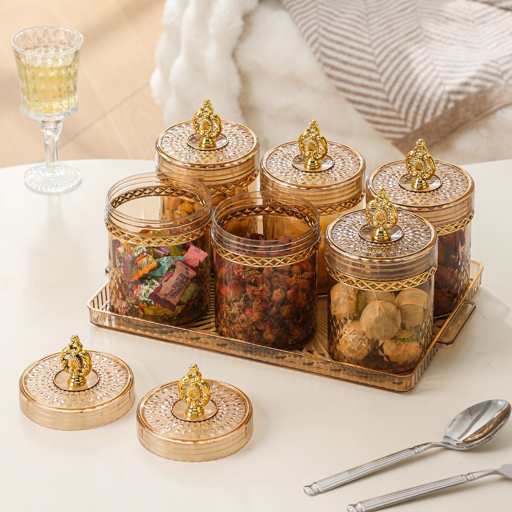 Acrylic Storage Jars Set with  - Food Storage Lidl 评论和价格