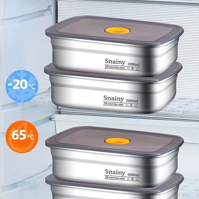 600ml/1000ml/1500ml Stainless  - Food Storage Vacuum Containers 评论和价格