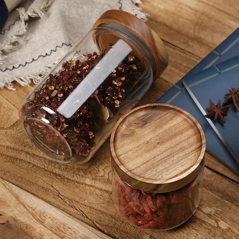 Kitchen Sealed Wooden Lid Glas - Food Storage Lidl 评论和价格